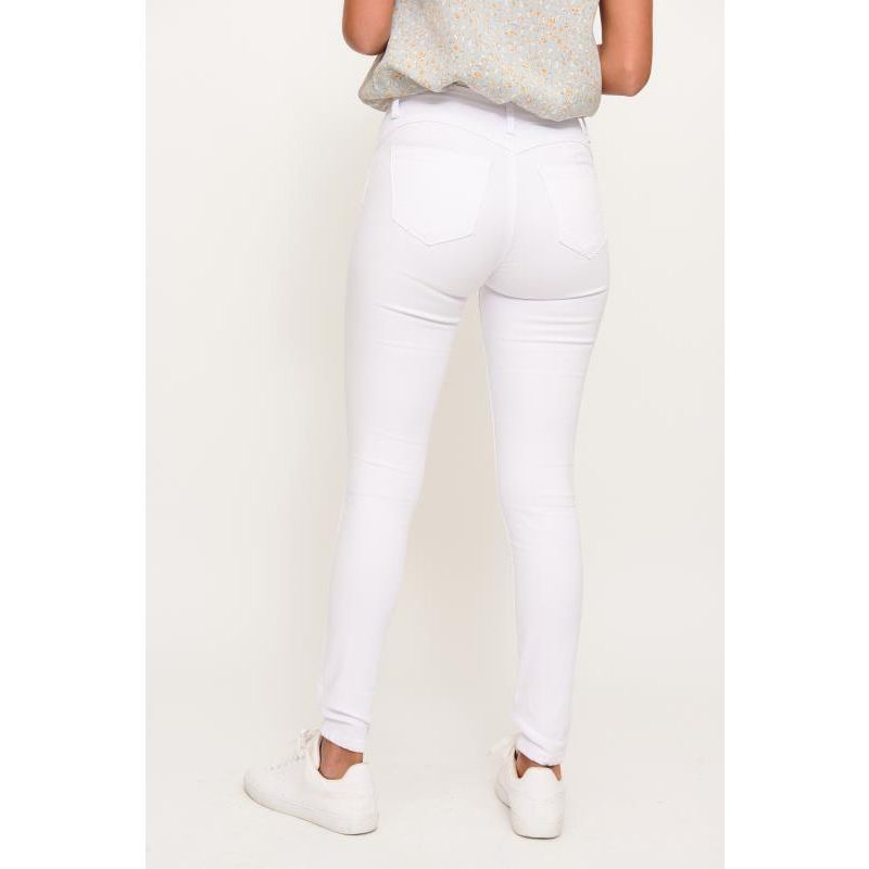 Jeans Skinny Push Up Blancos - Imagen 2