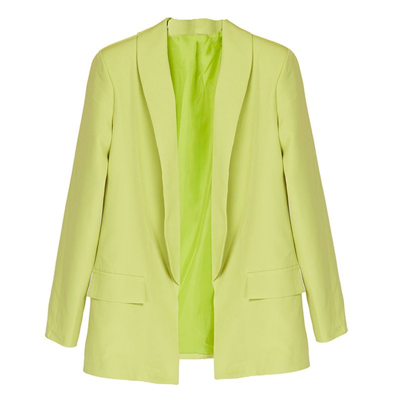 Blazer Abierta Verde Pistacho