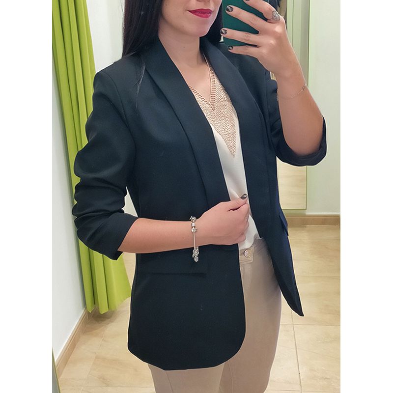Blazer Manga Recogida Negra