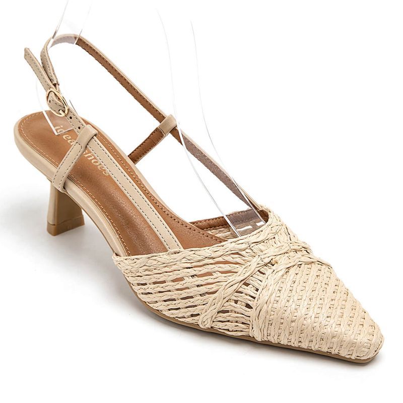 Zapato Puntera Rafia Beige