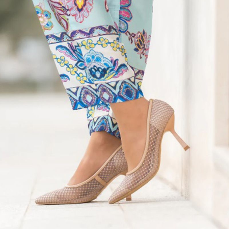 Zapato Salón Transparente Brillo