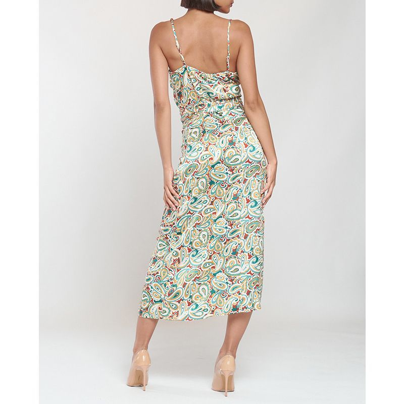 Vestido Satinado Cruzado - Imagen 3