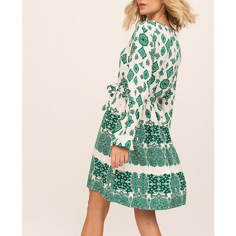 Vestido Estampado Inca Verde - Imagen 3