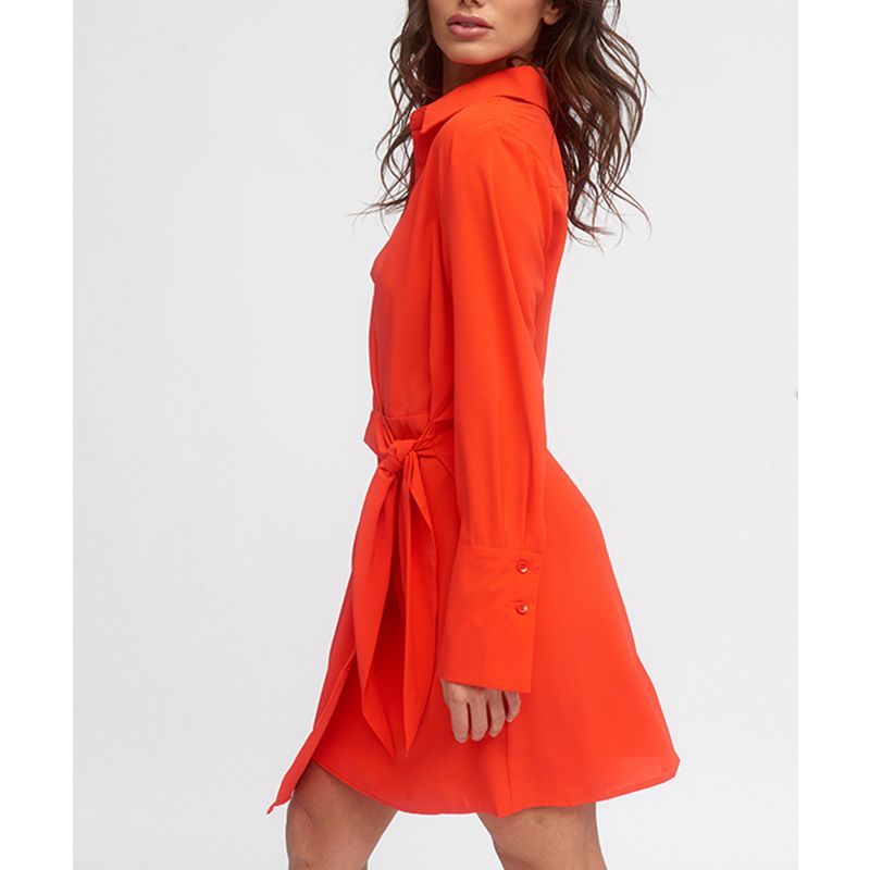 Vestido Cruzado Naranja - Imagen 2