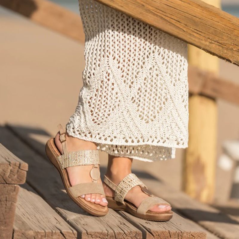 Sandalia Elena Beige