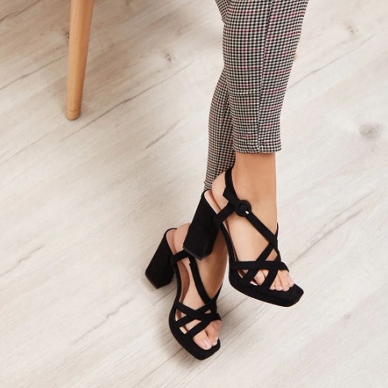 Sandalia Donna Negro