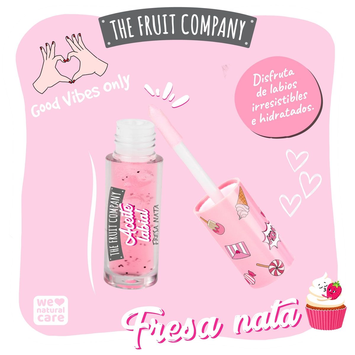 Aceite Labial Fresa Nata - Imagen 3