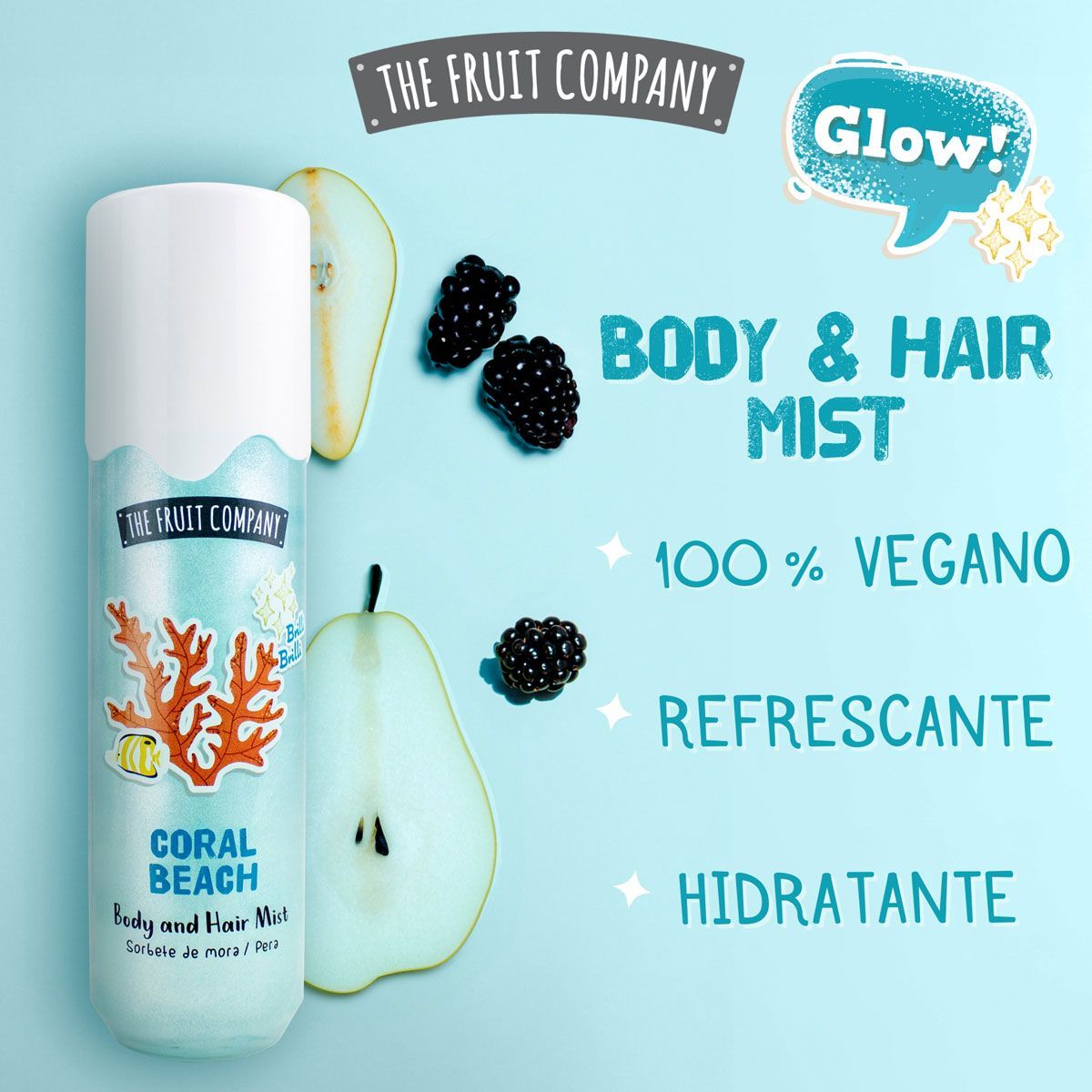 Hair & Body Mist Coral Beach Glitter 200 ml - Imagen 2