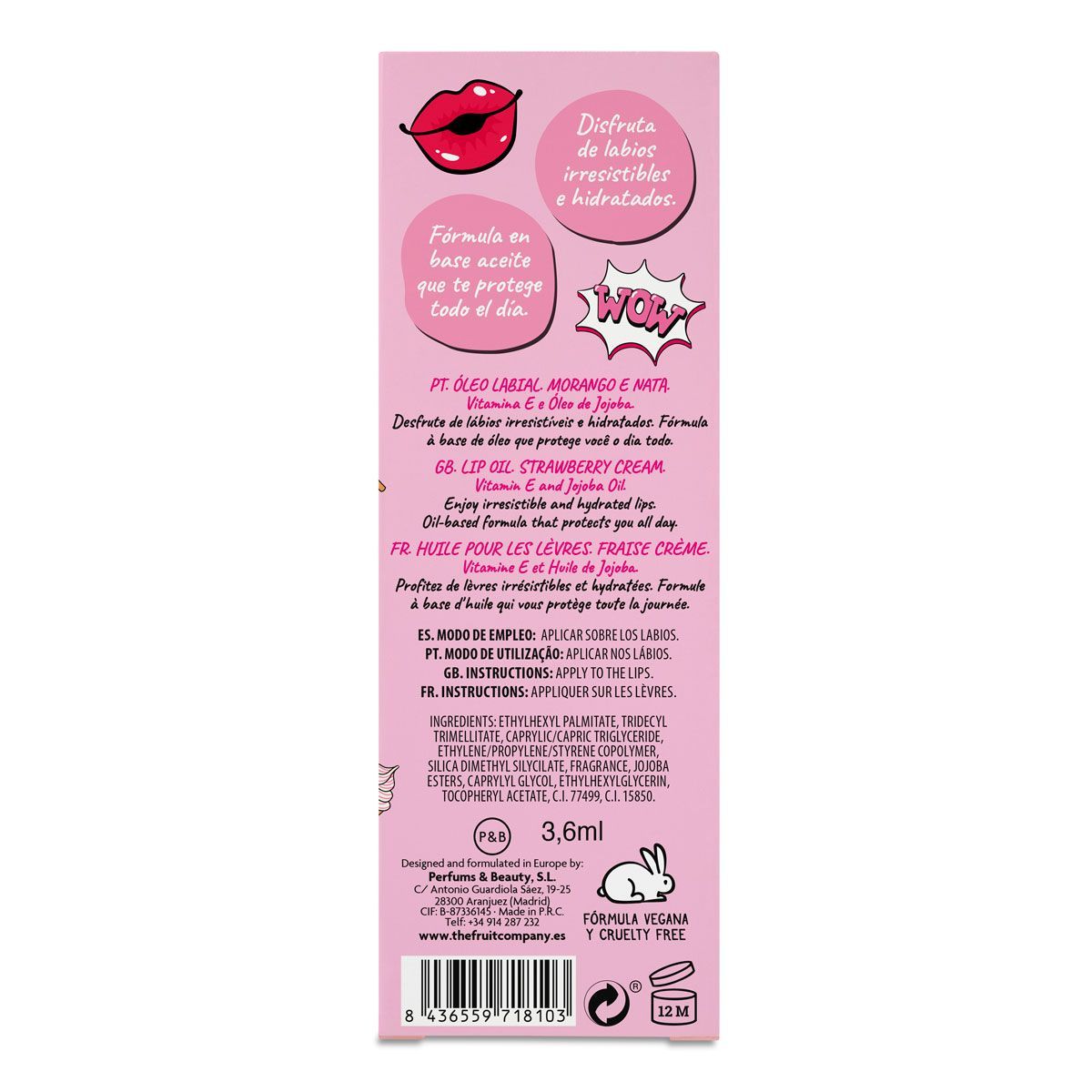 Aceite Labial Fresa Nata - Imagen 2