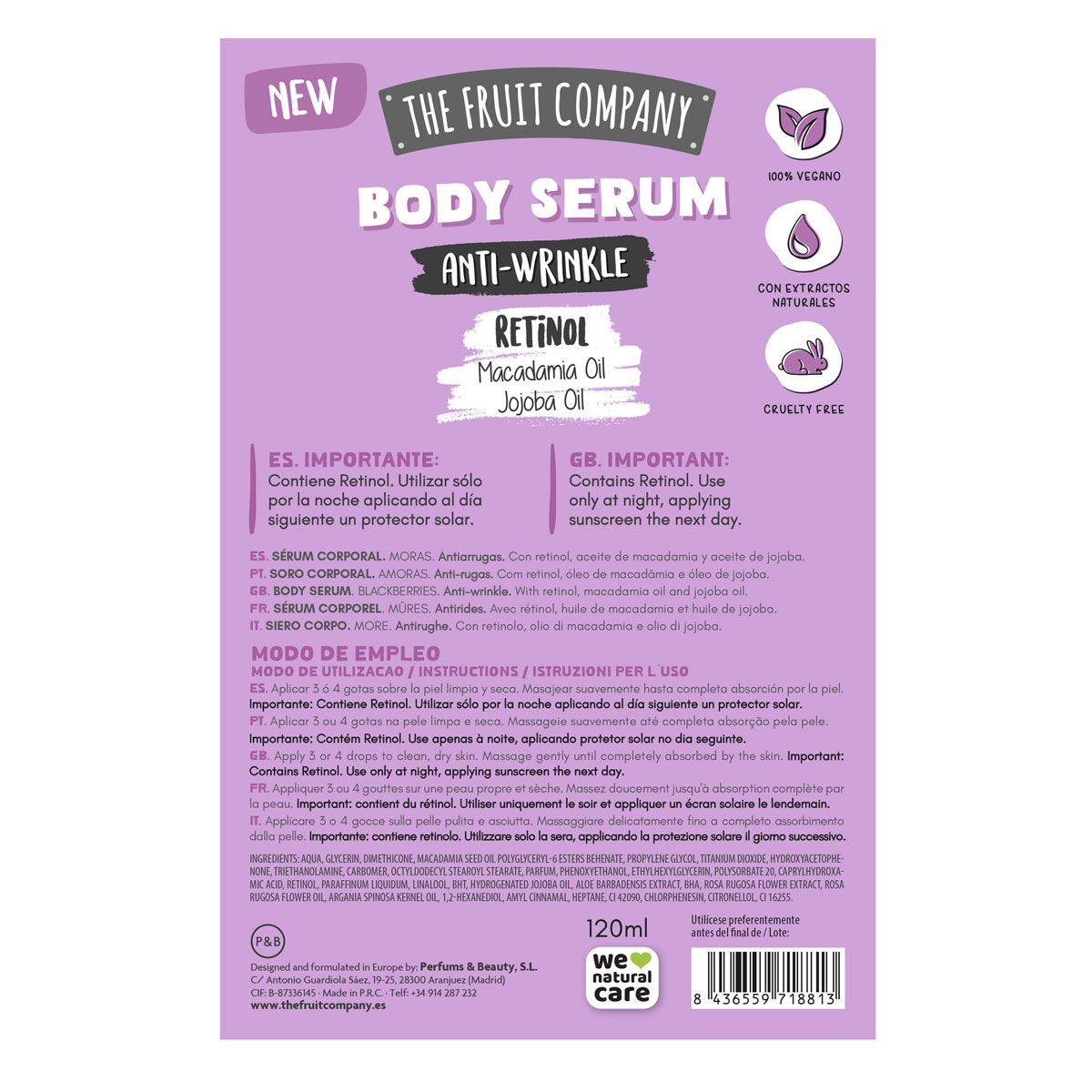 Body Serum Antiarrugas Moras 120 ml - Imagen 4