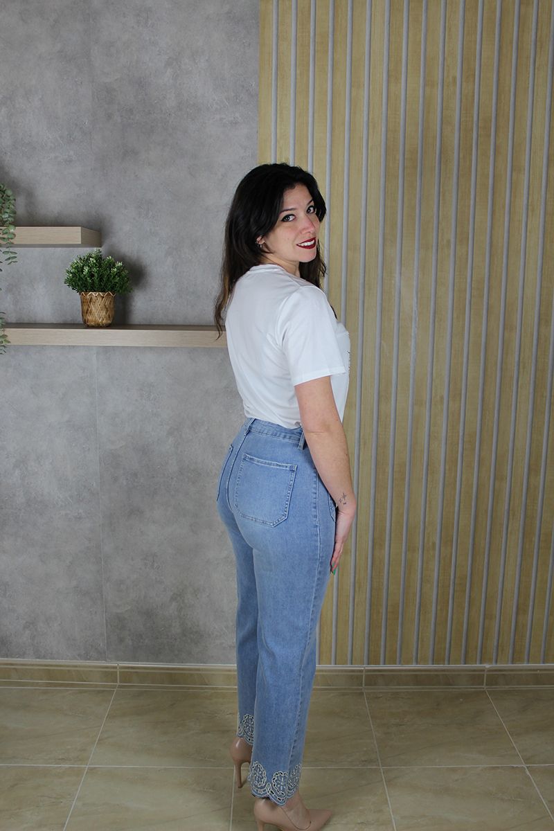 Jeans Bordado Bolsillo - Imagen 4