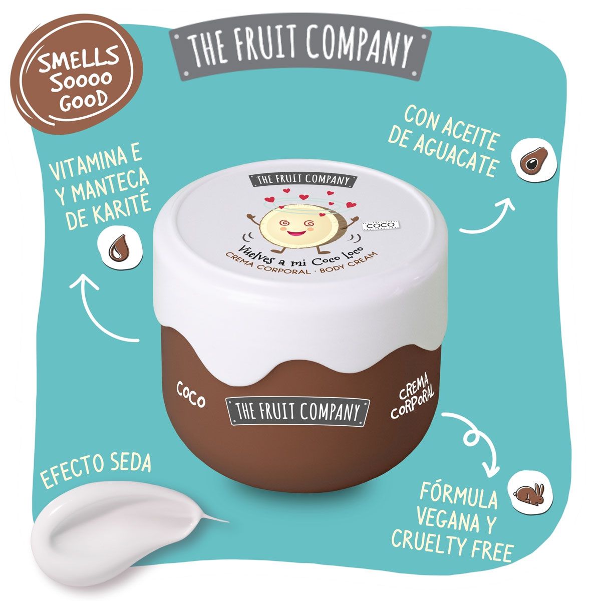 Crema Corporal Coco Efecto Seda 200 ml - Imagen 2
