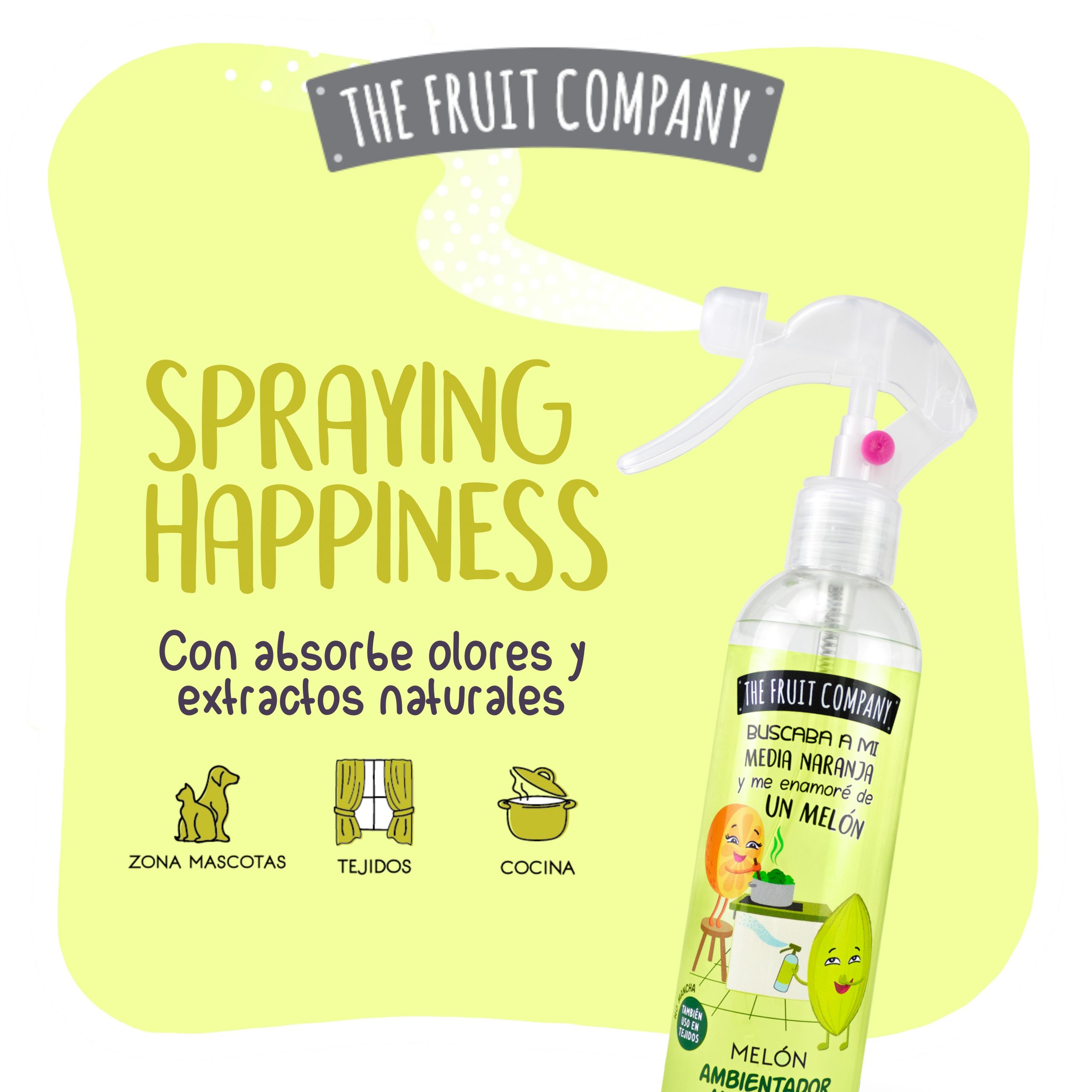 Spray Ambientador Multiusos Melón 250 ml - Imagen 3
