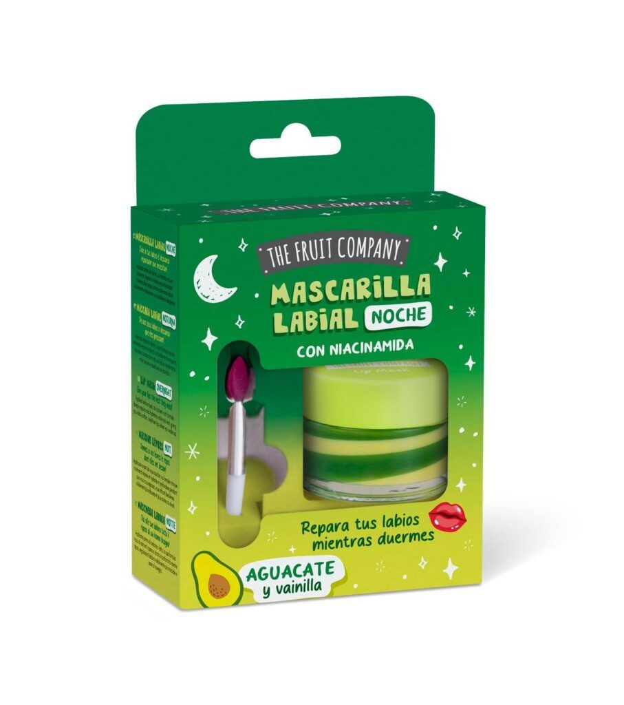 Mascarilla Labial Noche Aguacate y Vainilla 12 ml