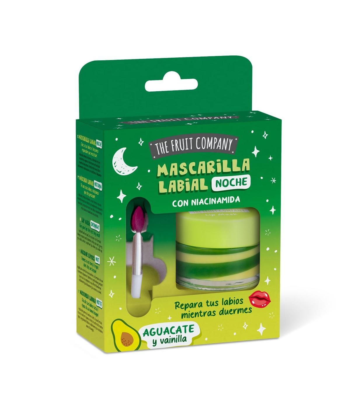 Mascarilla Labial Noche Aguacate y Vainilla 12 ml