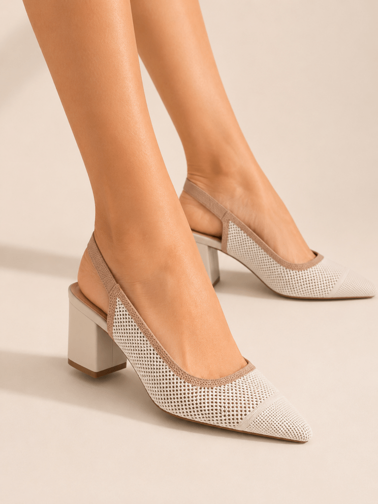 Zapato Rejilla Beige