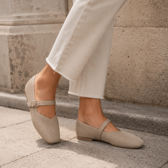 Mary Jane Tejido Beige