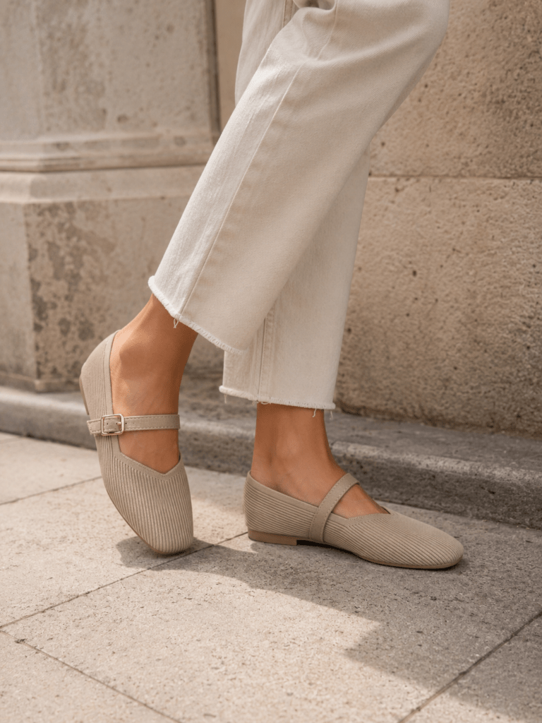 Mary Jane Tejido Beige