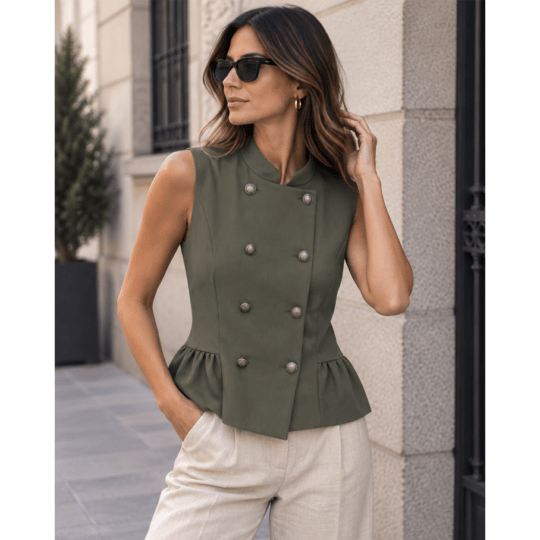 Chaleco Volante Verde